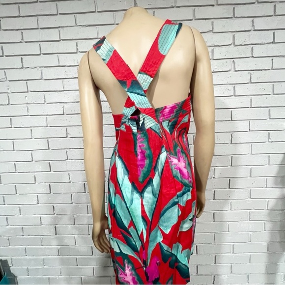 Farm Rio Red Summer Foliage Mini Dress - Picture 7 of 14